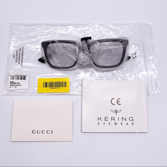 NEW GUCCI GG0160O 001 EYEGLASSES GUCCI GG01600 BLACK EYEWEAR - Picture 13 of 14